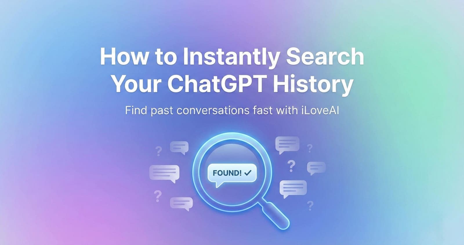 「Where Was That Conversation?」 How to Instantly Full-Text Search Your ChatGPT History