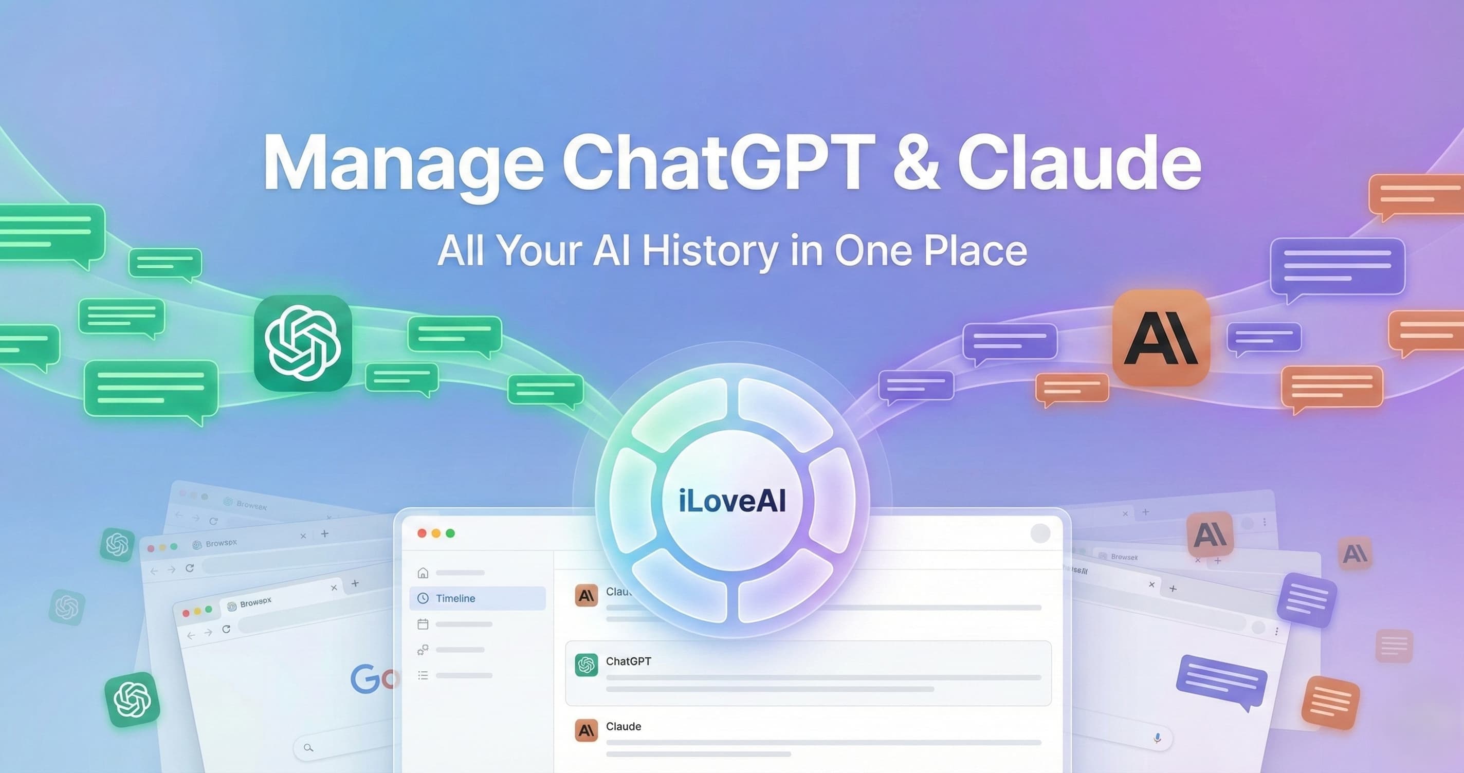 Stop Switching Tabs! How to Manage ChatGPT and Claude History in One Place